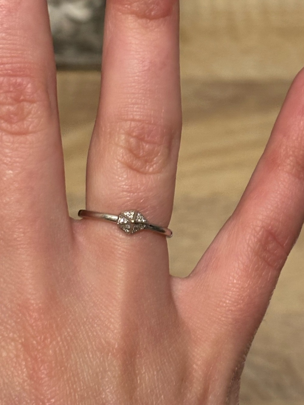 Kendra Scott Fazia Ring 14k white gold pave diamond